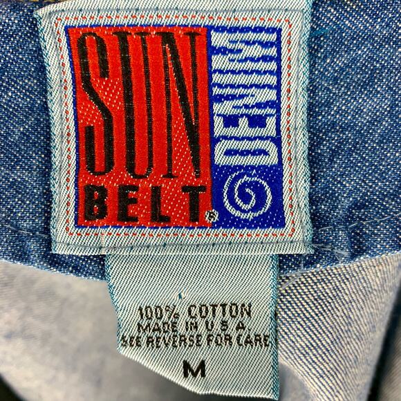 Vintage 90s Jean Vest with Sunflower Detailing - Picture 5 of 5